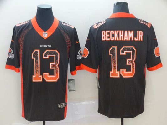 Men’s Cleveland Browns Odell Beckham Jr. #13 Brown Jersey