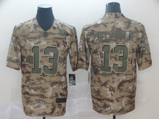 Men’s Cleveland Browns Odell Beckham Jr. #13 Camouflage Jersey