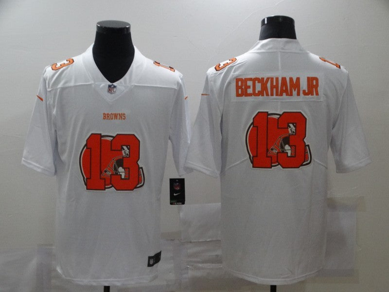 Men’s Cleveland Browns Odell Beckham Jr. #13 White Jersey