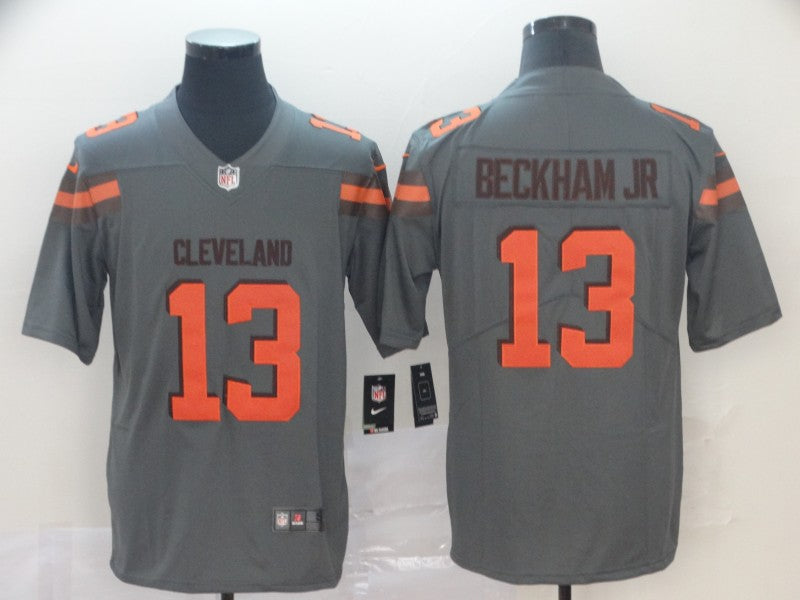 Men’s Cleveland Browns Odell Beckham Jr. Gray Inverted Legend Jersey
