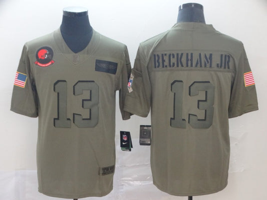 Men’s Cleveland Browns Odell Beckham Jr. Olive Jersey