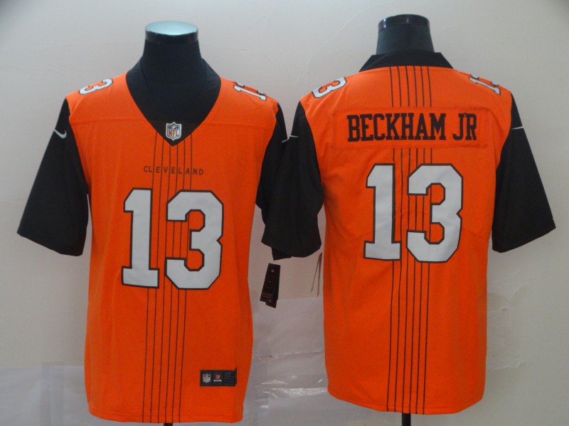 Men’s Cleveland Browns Odell Beckham Jr. Orange City Edition Jersey