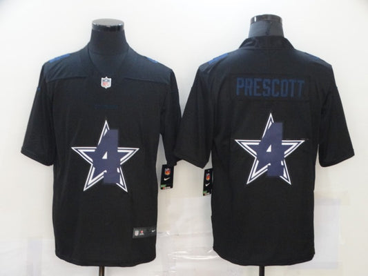Men’s Dallas Cowboys #4 Dak Prescott Black Alternate Jersey