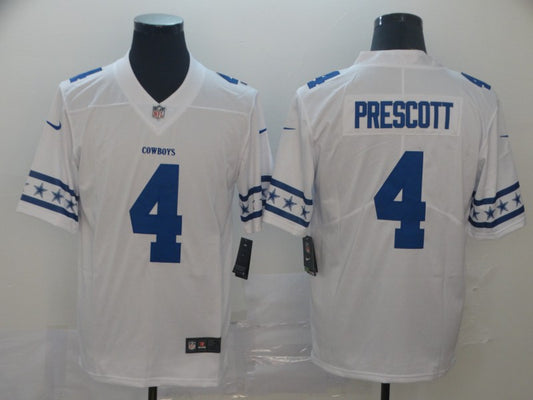 Men’s Dallas Cowboys #4 Dak Prescott White Jersey