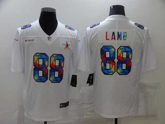 Men’s Dallas Cowboys #88 CeeDee Lamb White Jersey