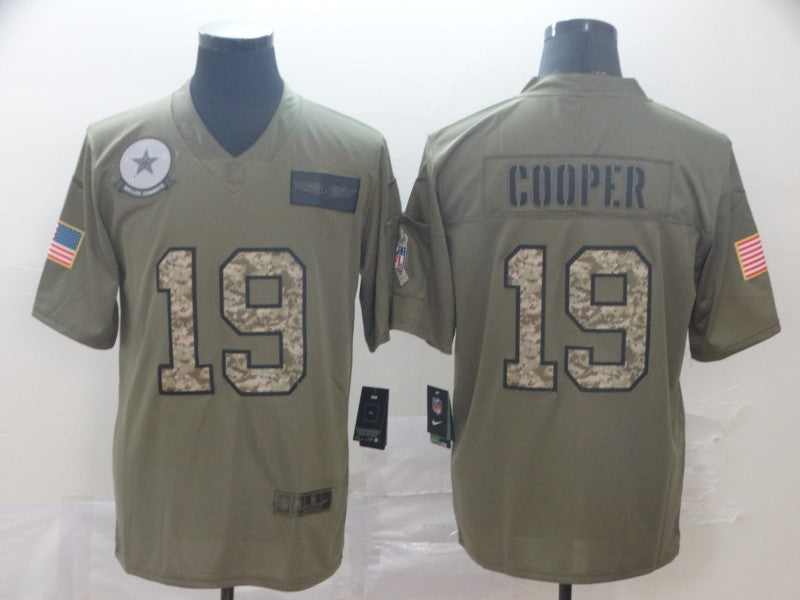 Men’s Dallas Cowboys Amari Cooper #19 Brown Alternate Jersey