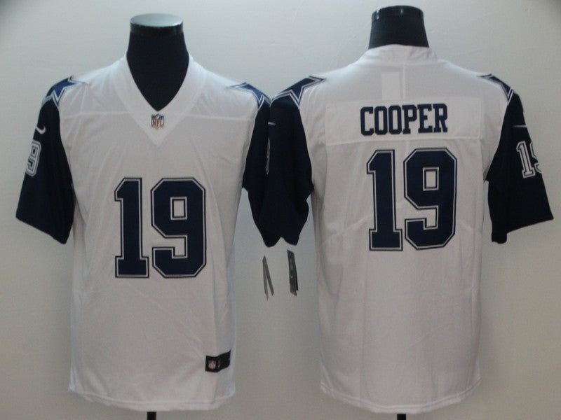 Men’s Dallas Cowboys Amari Cooper #19 White Jersey