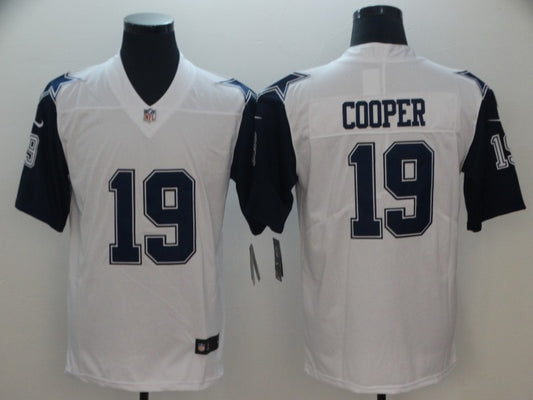 Men’s Dallas Cowboys Amari Cooper #19 White Jersey