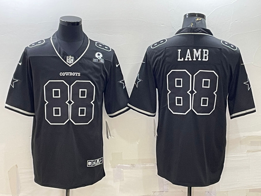 Men’s Dallas Cowboys CeeDee Lamb #88 Black Alternate Team Jersey