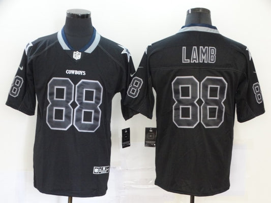Men’s Dallas Cowboys CeeDee Lamb #88 Black Authentic Jersey