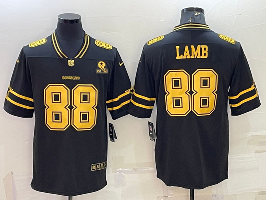 Men’s Dallas Cowboys CeeDee Lamb #88 Black Team Jersey