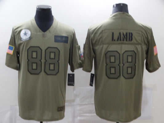 Men’s Dallas Cowboys CeeDee Lamb #88 Brown Jersey