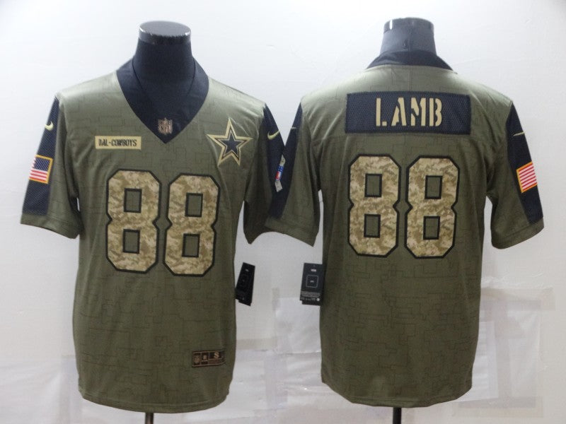 Men’s Dallas Cowboys CeeDee Lamb #88 Brown Jersey