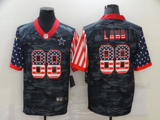 Men’s Dallas Cowboys CeeDee Lamb #88 Gray Camouflage Jersey