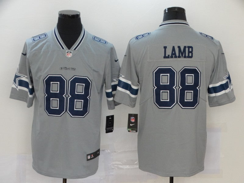 Men’s Dallas Cowboys CeeDee Lamb #88 Gray Inverted Legend Jersey