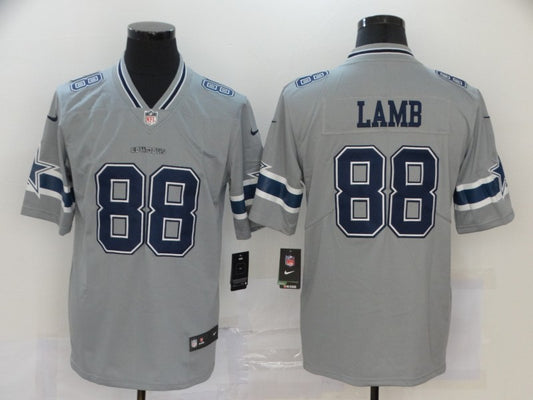 Men’s Dallas Cowboys CeeDee Lamb #88 Gray Inverted Legend Jersey