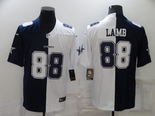 Men’s Dallas Cowboys CeeDee Lamb #88 Navy/White Jersey