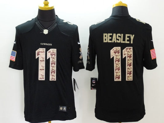 Men’s Dallas Cowboys Cole Beasley #11 Black Jersey