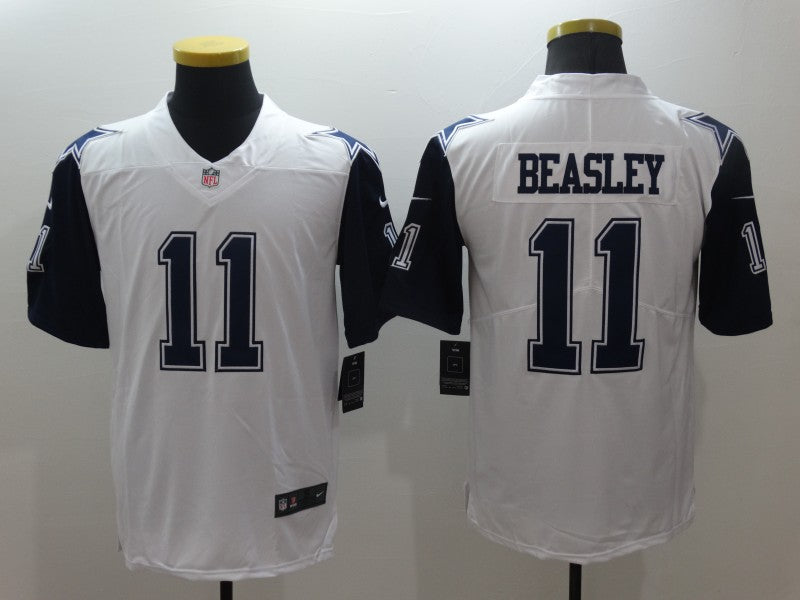 Men’s Dallas Cowboys Cole Beasley #11 White Jersey