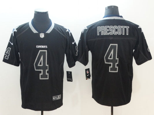 Men’s Dallas Cowboys Dak Prescott #4 Black Alternate Jersey