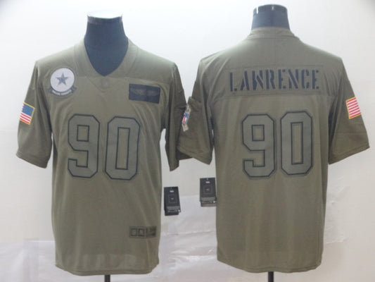 Men’s Dallas Cowboys DeMarcus Lawrence #90 Brown Jersey