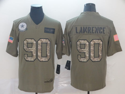 Men’s Dallas Cowboys DeMarcus Lawrence #90 Brown Jersey