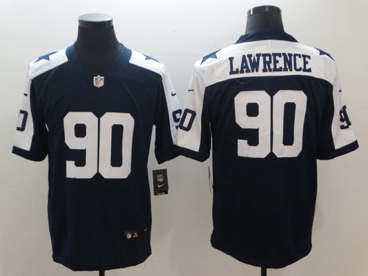 Men’s Dallas Cowboys DeMarcus Lawrence #90 Navy Alternate Jersey