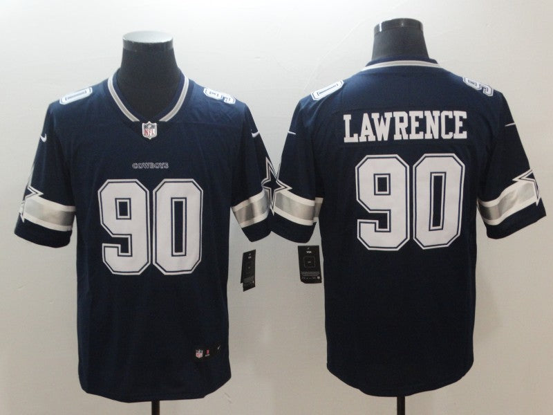 Men’s Dallas Cowboys DeMarcus Lawrence #90 Navy Jersey