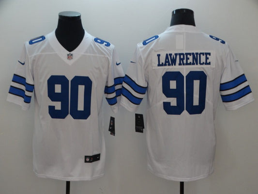 Men’s Dallas Cowboys DeMarcus Lawrence #90 White Jersey