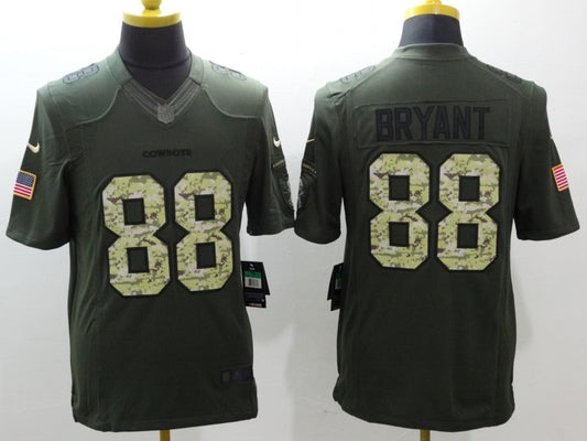 Men’s Dallas Cowboys Dez Bryant #88 Army Green Jersey