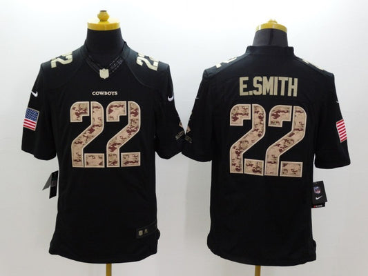 Men’s Dallas Cowboys Emmitt Smith #22 Black Jersey