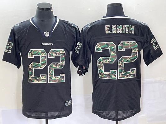 Men’s Dallas Cowboys Emmitt Smith #22 Black Jersey
