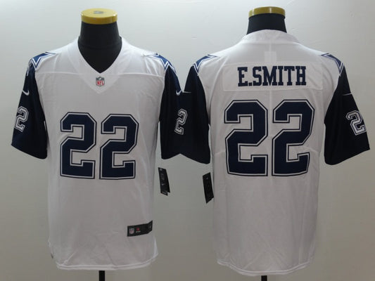 Men’s Dallas Cowboys Emmitt Smith #22 White Jersey