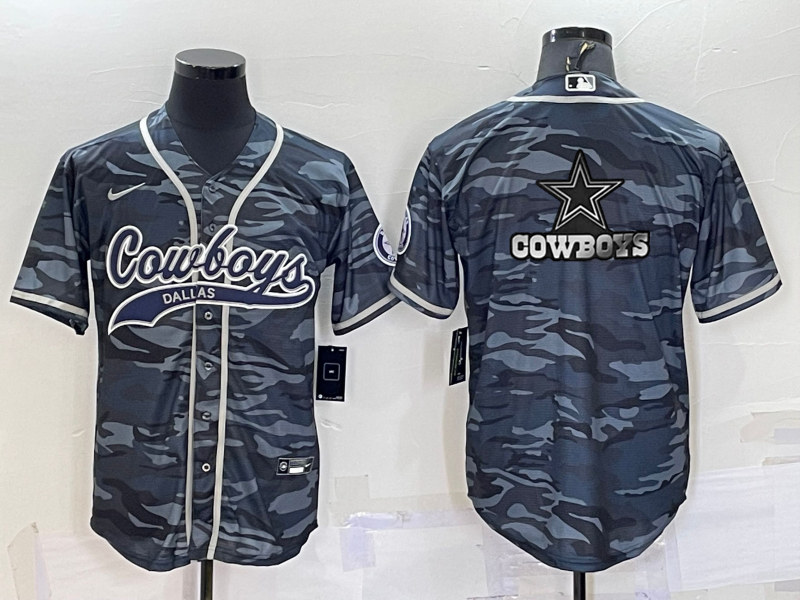 Men’s Dallas Cowboys Grey Camouflage Jersey
