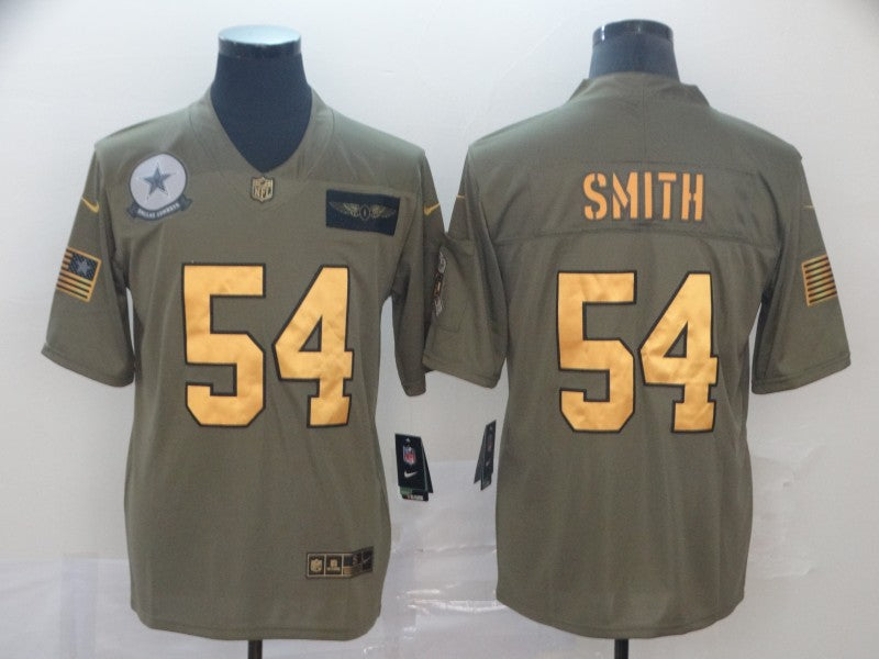 Men’s Dallas Cowboys Jaylon Smith #54 Brown Jersey