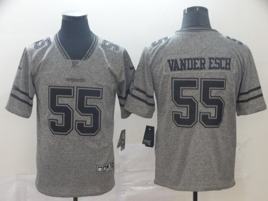 Men’s Dallas Cowboys Leighton Vander Esch #55 Gray Alternate Jersey