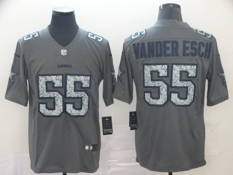 Men’s Dallas Cowboys Leighton Vander Esch #55 Gray Jersey