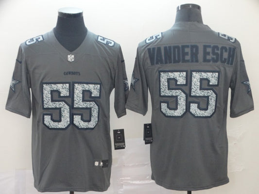 Men’s Dallas Cowboys Leighton Vander Esch #55 Gray Jersey