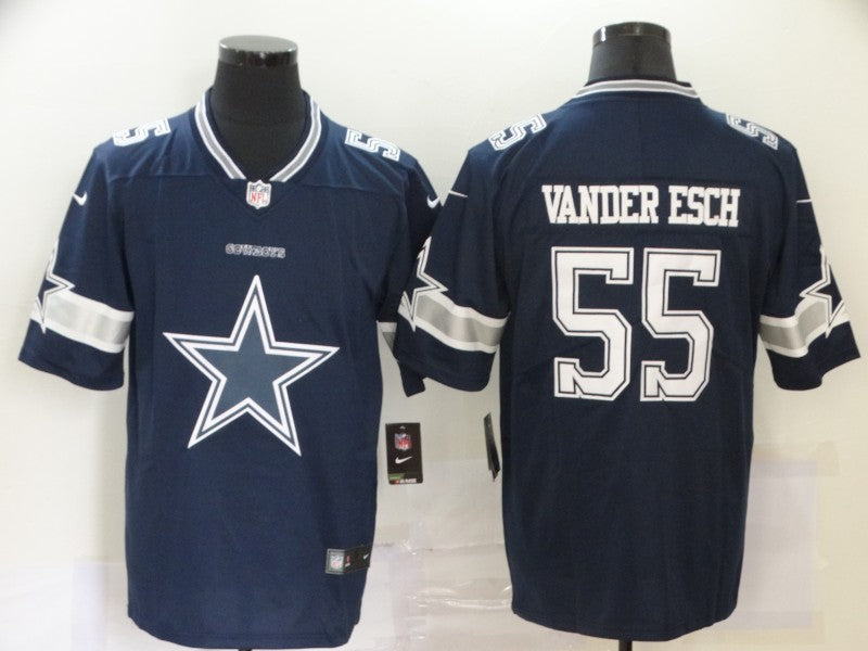 Men’s Dallas Cowboys Leighton Vander Esch #55 Navy Jersey