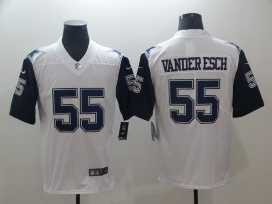 Men’s Dallas Cowboys Leighton Vander Esch #55 White Jersey