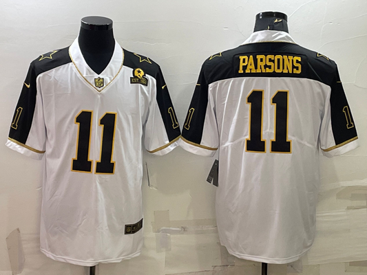 Men’s Dallas Cowboys Micah Parsons #11 White Jersey