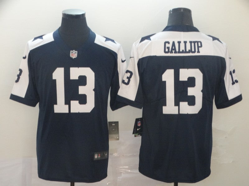 Men’s Dallas Cowboys Michael Gallup #13 Navy Jersey
