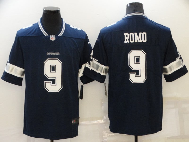 Men’s Dallas Cowboys Tony Romo #9 Navy Jersey