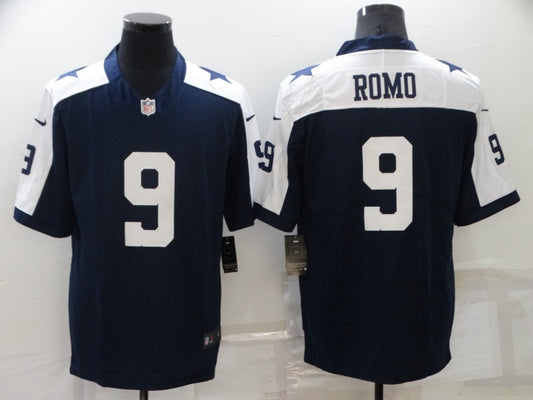 Men’s Dallas Cowboys Tony Romo #9 Navy Jersey
