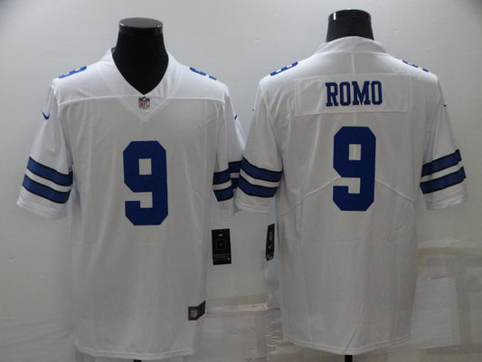Men’s Dallas Cowboys Tony Romo #9 White Jersey