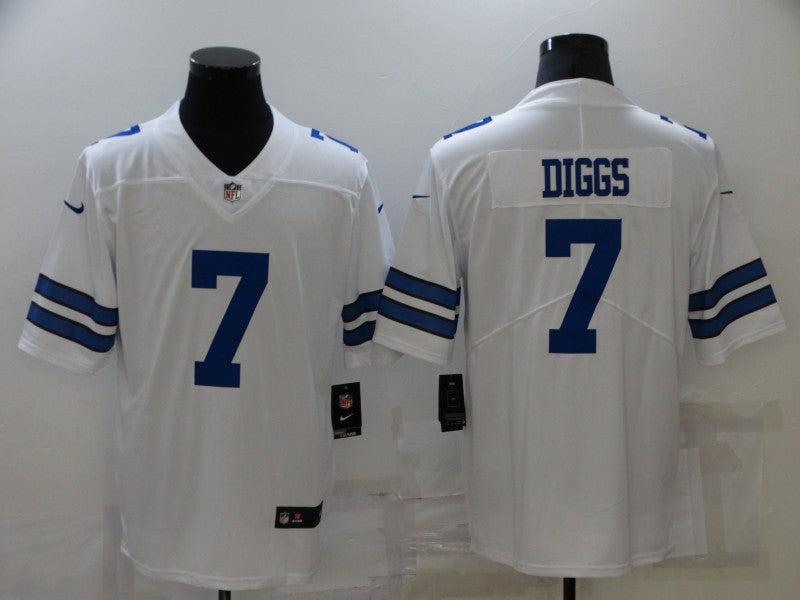 Men’s Dallas Cowboys Trevon Diggs #7 White Jersey