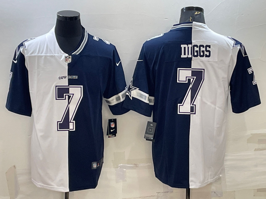 Men’s Dallas Cowboys Trevon Diggs #7 White/Navy Jersey
