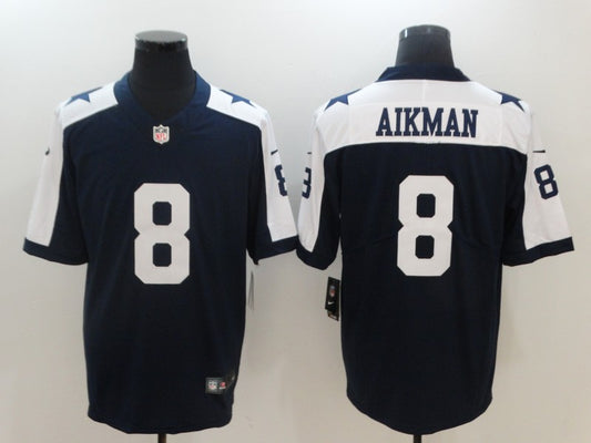 Men’s Dallas Cowboys Troy Aikman #8 Navy Jersey