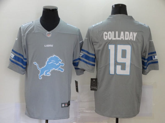 Men’s Detroit Lions Kenny Golladay #19 Gray Jersey