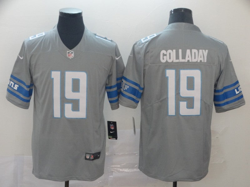 Men’s Detroit Lions Kenny Golladay #19 Gray Jersey